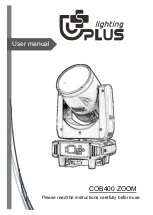 Uplus Lighting COB400 ZOOM User Manual preview