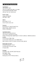 Preview for 4 page of Uplus Lighting IP 300Z SPOT-WW User Manual