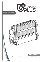 Preview for 1 page of Uplus Lighting IP1000 Strobe User Manual