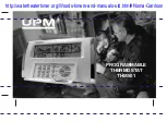 UPM THM501 Manual предпросмотр