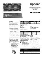 Uponor A3030003 Instruction Sheet preview