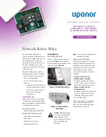 Uponor Climate Control A9012010 Instruction Sheet preview