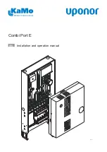 Предварительный просмотр 1 страницы Uponor KaMo Combi Port E Installation And Operation Manual