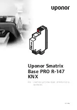 Uponor Smatrix Base PRO R-147 KNX Installation And Operation Manual preview