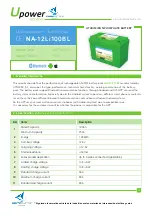 UPOWER Ecoline NauticBattery NA-12Li100BL Quick Start Manual preview