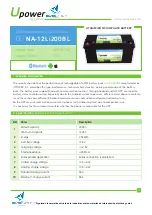 Preview for 1 page of UPOWER Ecoline NauticBattery NA-12Li200BL Quick Start Manual