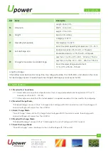 Preview for 2 page of UPOWER Ecoline UE-12Li75 Manual