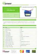 Preview for 1 page of UPOWER Ecoline UE-24Li12 Manual