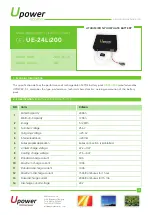 Preview for 1 page of UPOWER Ecoline UE-24Li200 Manual