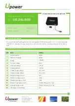 UPOWER Ecoline UE-24Li300 Manual preview