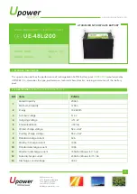 Preview for 1 page of UPOWER Ecoline UE-48Li200 Manual