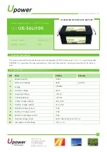 UPOWER Ecoline UE-36Li100 Manual предпросмотр