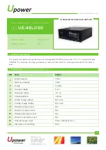 UPOWER Ecoline UE-48Li100 Manual предпросмотр