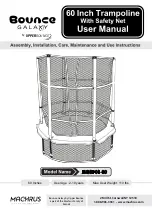 Upper Bounce Bounce Galaxy BGSF01-60 User Manual preview