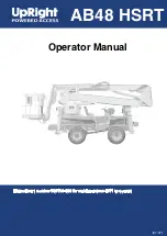 Upright AB48 HSRT Operator'S Manual preview