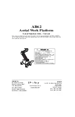 Предварительный просмотр 2 страницы Upright ab62 Service Manual