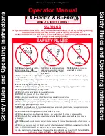 Preview for 1 page of Upright LX Bi-Energy Operator'S Manual