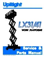 Upright LX31 Service & Parts Manual preview