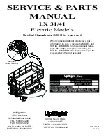 Preview for 3 page of Upright LX31 Service Manual