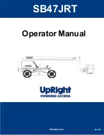 Upright SB47JRT Operator'S Manual preview