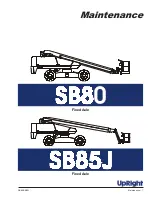 Preview for 382 page of Upright SB85J Service & Parts Manual