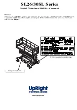 Preview for 3 page of Upright SL-26 Service & Parts Manual