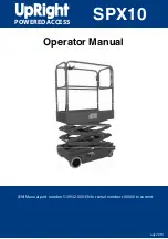 Upright SPX10 Operator'S Manual preview