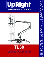 Upright TL38 Service & Parts Manual предпросмотр