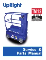 Предварительный просмотр 1 страницы Upright TM12 Service & Parts Manual