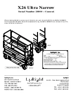 Предварительный просмотр 2 страницы Upright X20N Service Manual