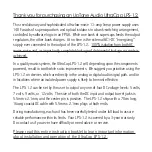 Preview for 2 page of UpTone Audio UltraCap LPS-1.2 User Manual