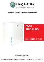 UR FOG FAST 01 2C PRO PLUS Installation And Use Manual preview