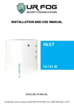 UR FOG FAST 01 2C Installation And Use Manual preview