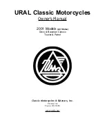 Preview for 1 page of URAL Motorcycles Bavarian Classic 2001 Owner'S Manual