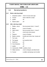 Preview for 43 page of Urban Air UFM - 13 LAMBADA Operations And Flight Manual