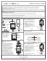 Preview for 1 page of urban ambiance UQL1010 Installation Instructions