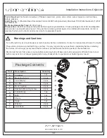 urban ambiance UQL1120 Installation Instructions Manual preview