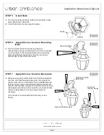 Preview for 5 page of urban ambiance UQL1143 Installation Instructions