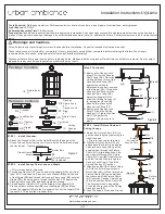 urban ambiance UQL1252 Installation Instructions preview