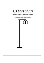 Preview for 1 page of Urban Barn 215511 Use And Care Manual