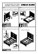 Предварительный просмотр 2 страницы Urban Barn AUSTIN QUEEN BED Assembly Instructions