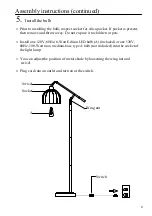 Preview for 6 page of Urban Barn CALLAN FLOOR LAMP Use And Care Manual