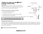 Предварительный просмотр 2 страницы Urban Barn Gila 219972 Assembly Instructions