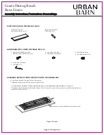 Urban Barn Gracie 220423 Assembly Instructions preview