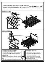 Предварительный просмотр 3 страницы Urban Barn HOUSTON BED Assembly Instructions