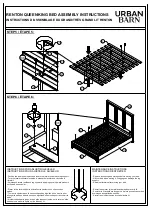 Preview for 3 page of Urban Barn Renton Queen/King Bed Assembly Instructions