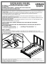 Preview for 4 page of Urban Barn Renton Queen/King Bed Assembly Instructions