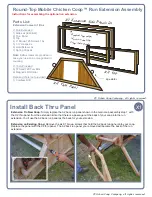 Предварительный просмотр 11 страницы Urban Coop Company Round-Top Mobile Chicken Coop Assembly Instructions Manual