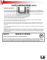 Preview for 4 page of Urban Islands 21118 Assembly & Operating Instructions