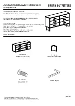 Предварительный просмотр 1 страницы URBAN OUTFITTERS ALONZO 6 DRAWER DRESSER Assembly Instructions